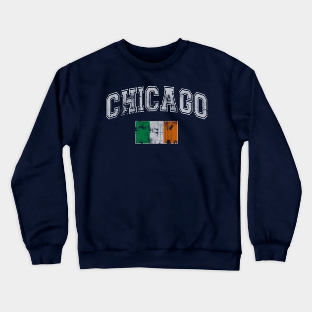 Chicago Irish St Patricks Day Crewneck Sweatshirt by E